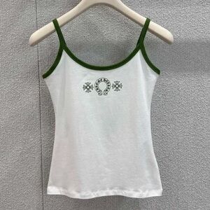 Chrome Hearts White and Green Tank Top